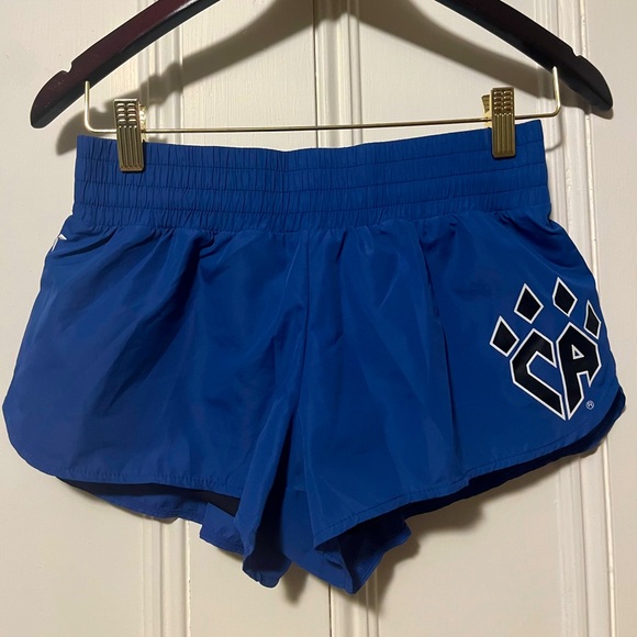 Rebel Athletic Pants - Cheer Athletics Rebel Athletic Blue Fly Away Shorts, size Adult XS